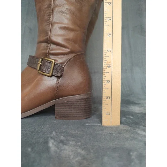 Corkeys Wyatt Tennley Buckle Boot Riding Boot Brown Size 8 - Picture 7 of 16